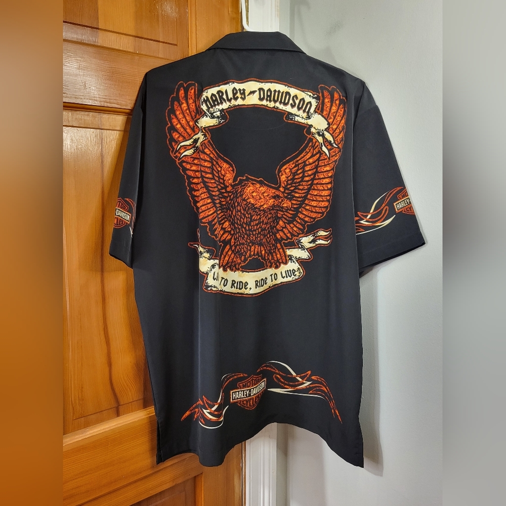 Vtg 2003 Harley Davidson Bowler Shirt